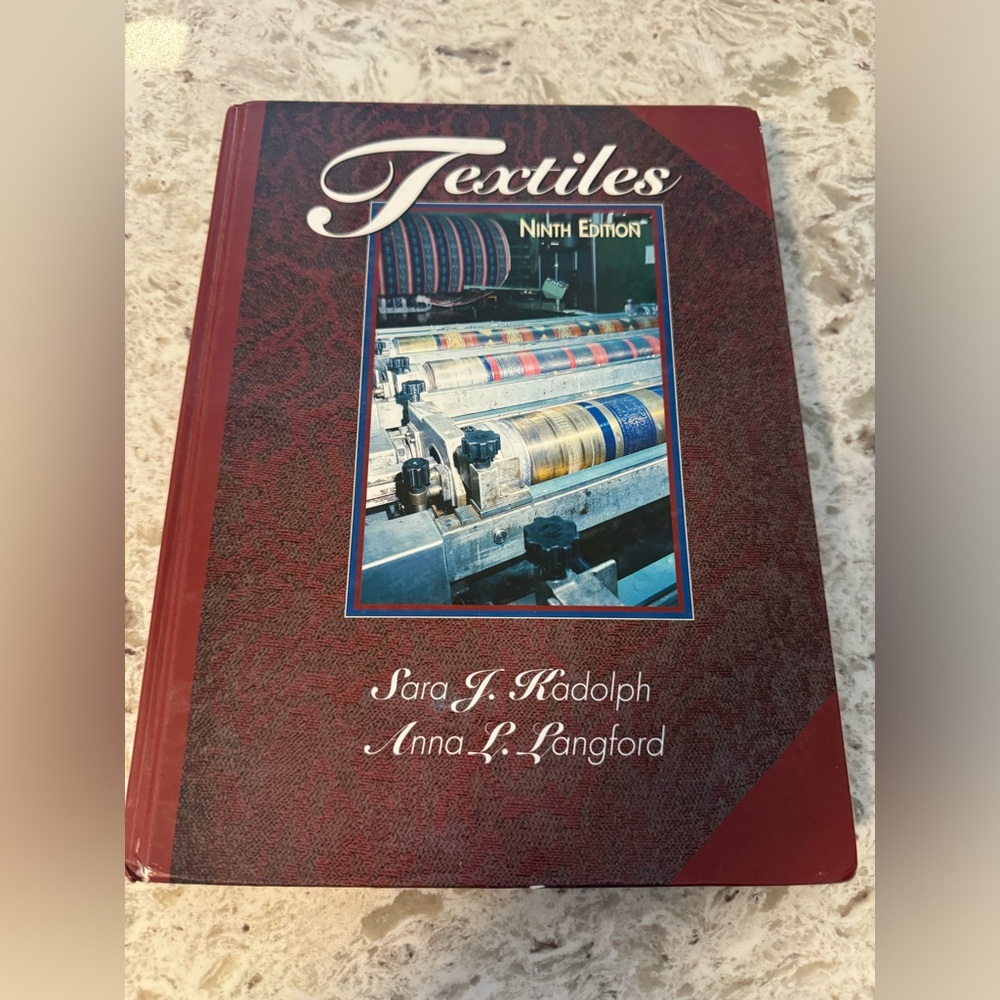 Textiles Hard Cover Book. By: 
Sara J. Kadolph